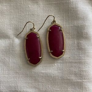 Kendra Scott Maroon Elle earrings